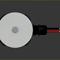 Black And Silver Cylindrical Electric Motor With Metal End Caps And Rotating Shafts