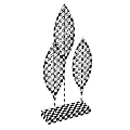 Leaf Shaped Metal Decorative Home Ornaments With Hollow Vein Design And Various Colors