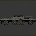 Military Weapons Featuring Armored Combat Vehicle and Tank with Camouflage Design