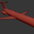 Modern Blue And White Airplane Design With Wings Engines And Tail Structure