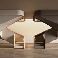 Modern Spiral Staircase With Illuminated Rails In Minimalist Interior