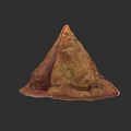 Golden Crispy Triangular Fried Pastry With Savory Filling And Flaky Crust