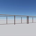 Modern guardrail 3d model