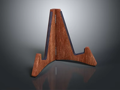 Wooden Triangular Stand Equipment With Solid Structure For Stable Display Support 3d model