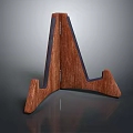 Wooden Triangular Stand Equipment With Solid Structure For Stable Display Support 3d model
