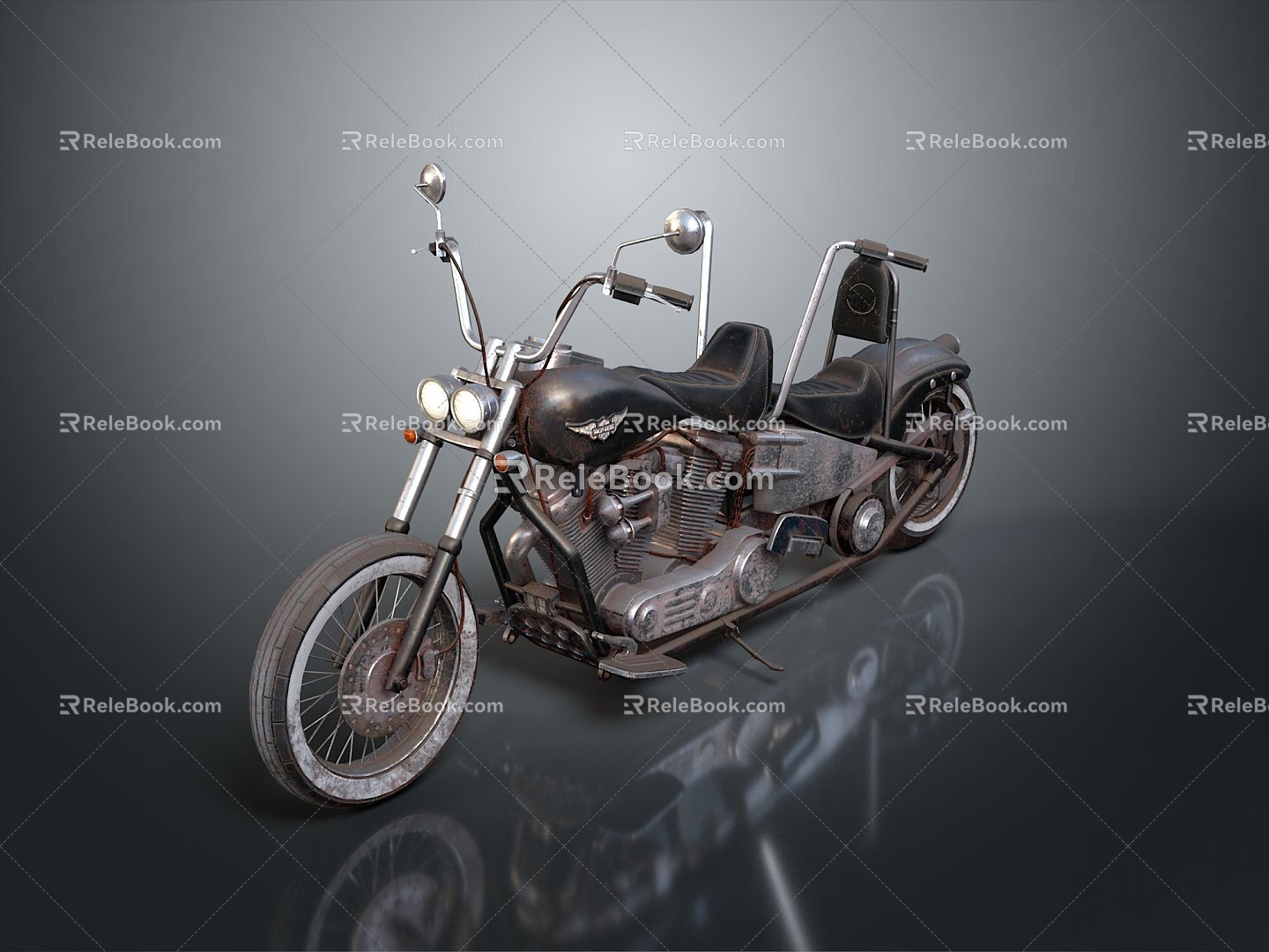 Motorcycle Two-wheeled Motorcycle Cross-country Motorcycle Road Race Motorcycle Motor Vehicle Transport 3d model