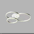 Modern Annular Ceiling Light with Sleek Circular Rings and LED Illumination for Contemporary Indoor Lighting