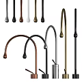 Stylish Modern Kitchen Faucets In Various Colors And Curved Designs