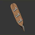 Detailed Wooden Sailboat Model With Multiple White Sails On Black Display Base