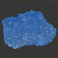 Natural Crystalline Ore Specimen With Vibrant Blue Green Hues And Rough Surface Texture