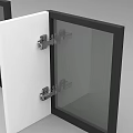 Stainless Steel Chrome Plated Cabinet Hinges Furniture Hardware Four Pieces