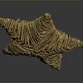 Woven Rattan Starfish Decorative Furniture Piece For Home Decoration