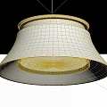Modern Ceiling Light With Sleek Metal Frame And Curved White Light Shade