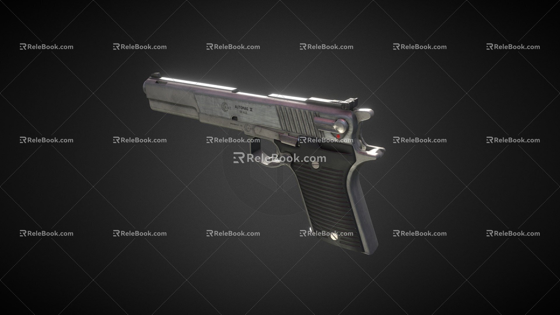 automatic pistol 3d model