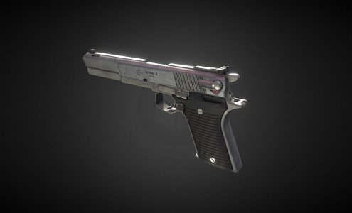 automatic pistol 3d model