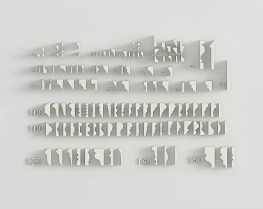 Gypsum line skirting line stone sleeve line 3d model