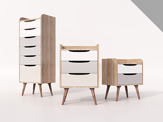 Nordic Cabinet Side Cabinet Storage Cabinet 3d model