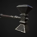 Sturdy Metal Hardware Tool Hammer with Leather Handle and Durable Construction Design for DIY Projects