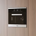 Haier Built In Oven Integrated Into Modern Wooden Kitchen Cabinets As Stylish Kitchen Appliance