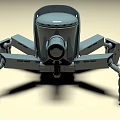 Smart Machine 3D Model With Multiple Mechanical Legs And Front Sensor Design 3d model