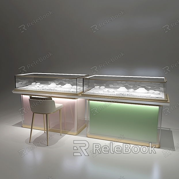 Jewelry Counter Jewelry Display Cabinet Jewelry Store model