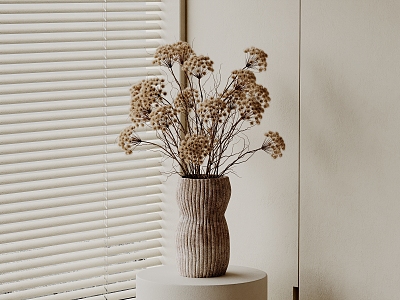 Dried Flower Vase Floriculture model