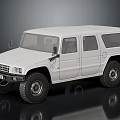 White Off Road Vehicle With Boxy Body Large Tires And 101 Logo