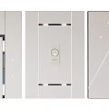 Modern Ceiling Honeycomb Large Panel Ceiling Linear Yuba Row Fan Line Light 3d model