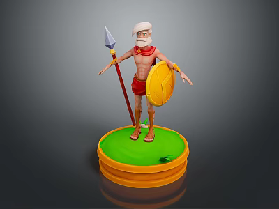 Western Samurai Western Warrior Western Hero Western Warrior Knight Hero Ancient Warrior Paladin 3d model