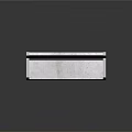 Outdoor Bench With White Marble Texture And Metal Frame Modern Design Outdoor Furniture