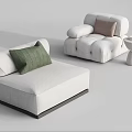 Modern single sofa 3d model