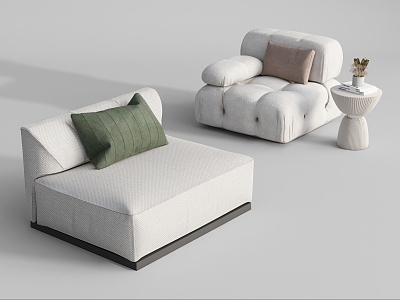 Modern single sofa 3d model