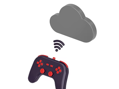 Advanced Wireless Game Controller With Cloud Connectivity And Wi-Fi Signal Feature 3d model