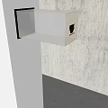 Wall Mounted Light Box with White Panel and Black Frame Modern Design Illumination
