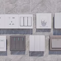 Modern Switch Panels With Various Colors And Designs For Home Interior Decoration
