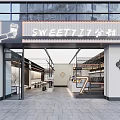 Sweet Dessert Shop Exterior Featuring Modern Glass Windows And Stylish Signage Design