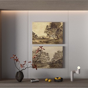 New Chinese Decorative Painting 3d model