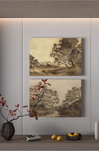 New Chinese Decorative Painting 3d model