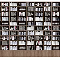 Home Library Wooden Bookcase With Multiple Shelves And Numerous Well Organized Books