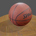 Spalding Orange NBA Official Game Basketball On Wooden Surface Sports Equipment