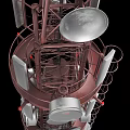 Industrial Equipment Tower Structure with High Strength Metal Framework Antennas and Sensors