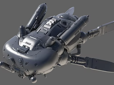 Advanced Fighter Jet Design With Multiple Engines And Mounted Missiles 3d model