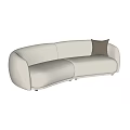 moroso double sofa leisure sofa lazy sofa 3d model
