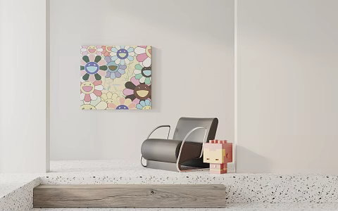 Modern Sofa Chair Leisure Chair 3d model