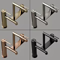 Golden Modern Bathroom And Kitchen Faucets With Various Stylish Handle Designs