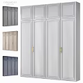 Modern White Wardrobe Design With Gold Handles And Multi Color Options