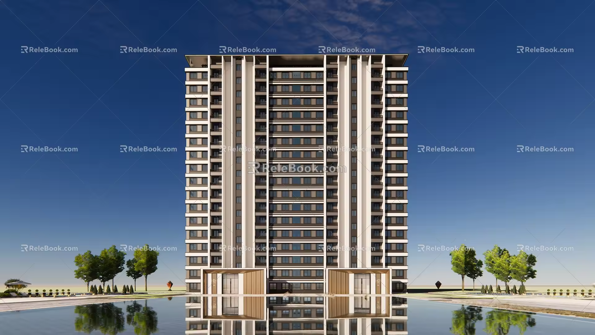 Modern style residence 3d model