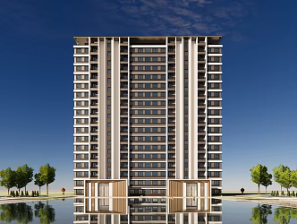 Modern style residence 3d model
