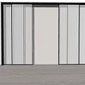 Modern sliding door combination 3d model