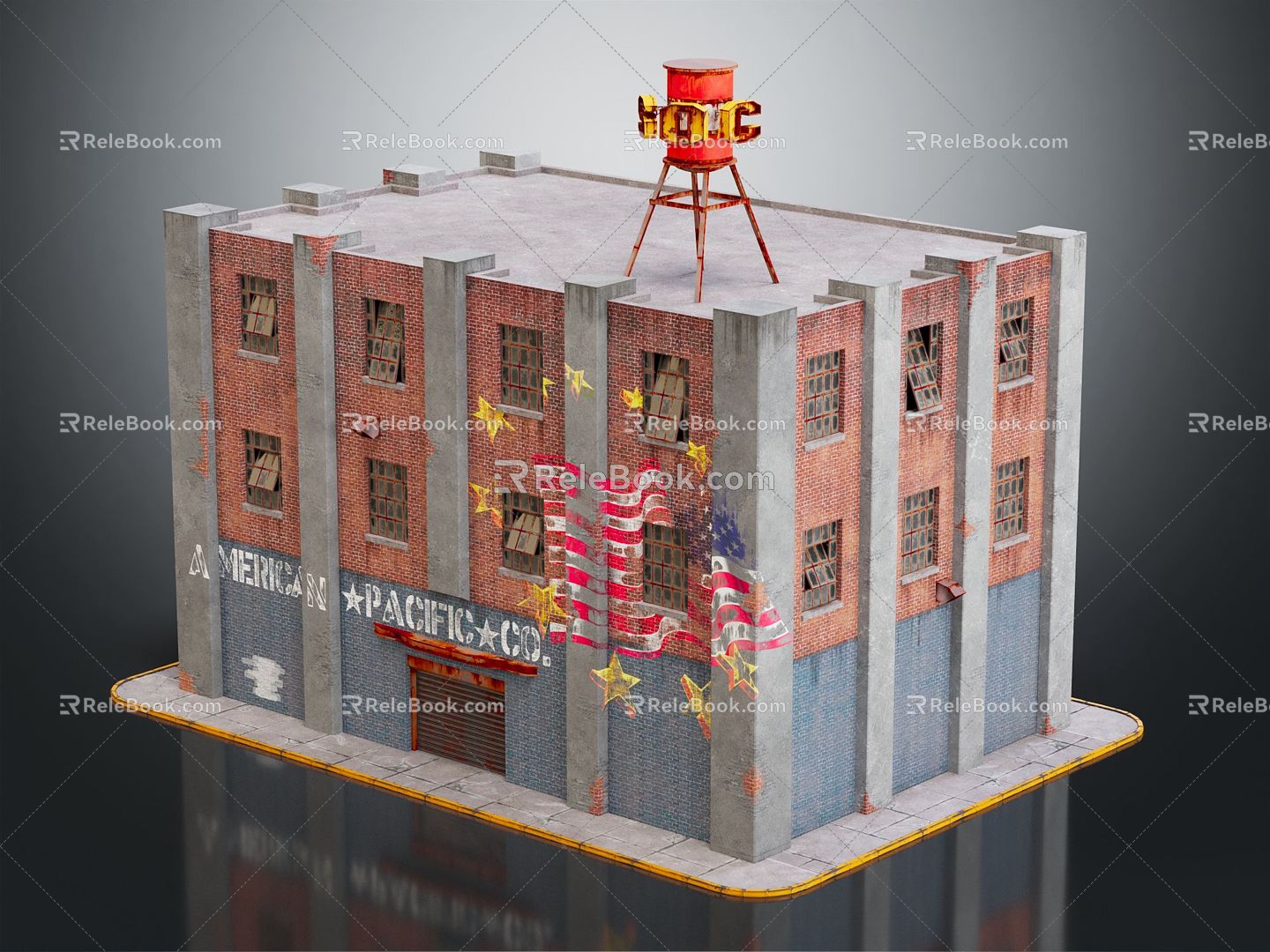 Industrial LOFT Plant Site Factory 3d model